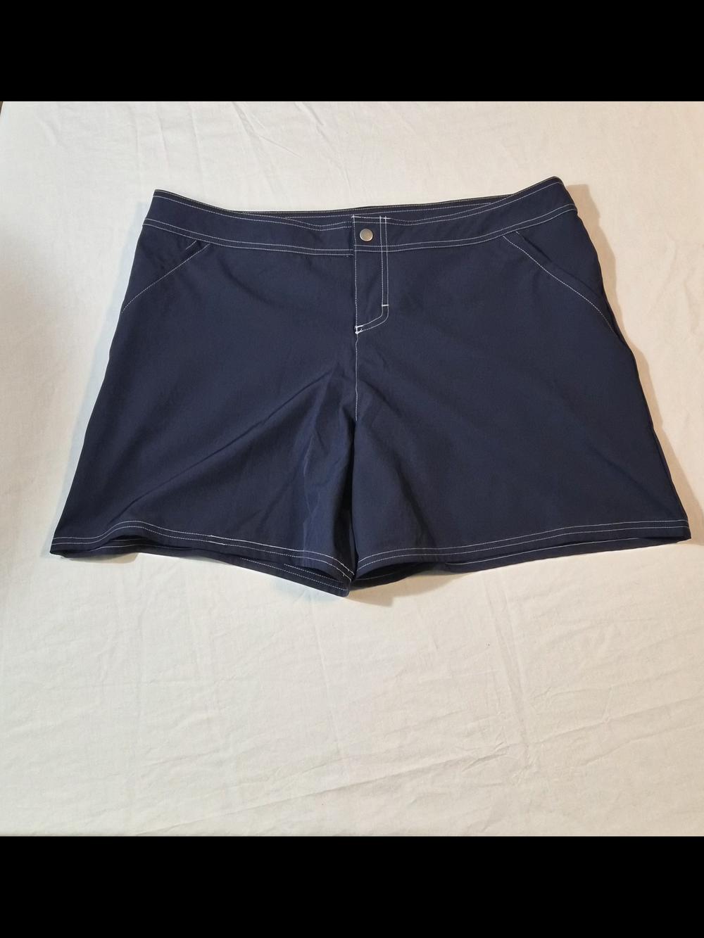 Men's Tommy Bahama Navy Swim Trunks Board Shorts XL Blue Beach Casual Shorts
